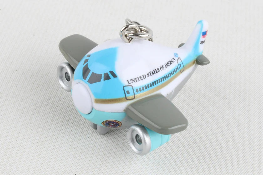 air force one airplane keychain with lights and sounds