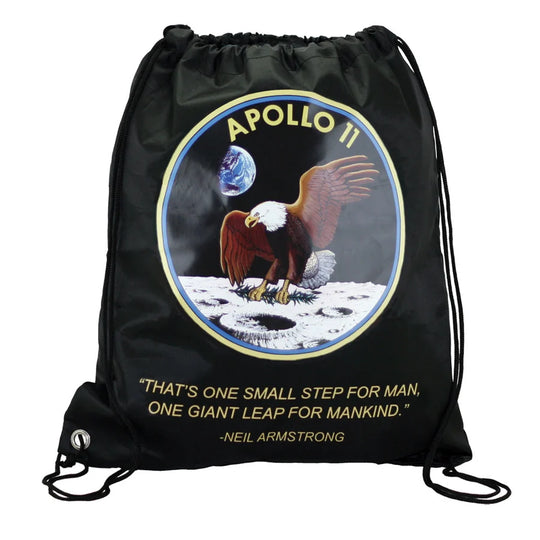 apollo 11 backpack with pull string