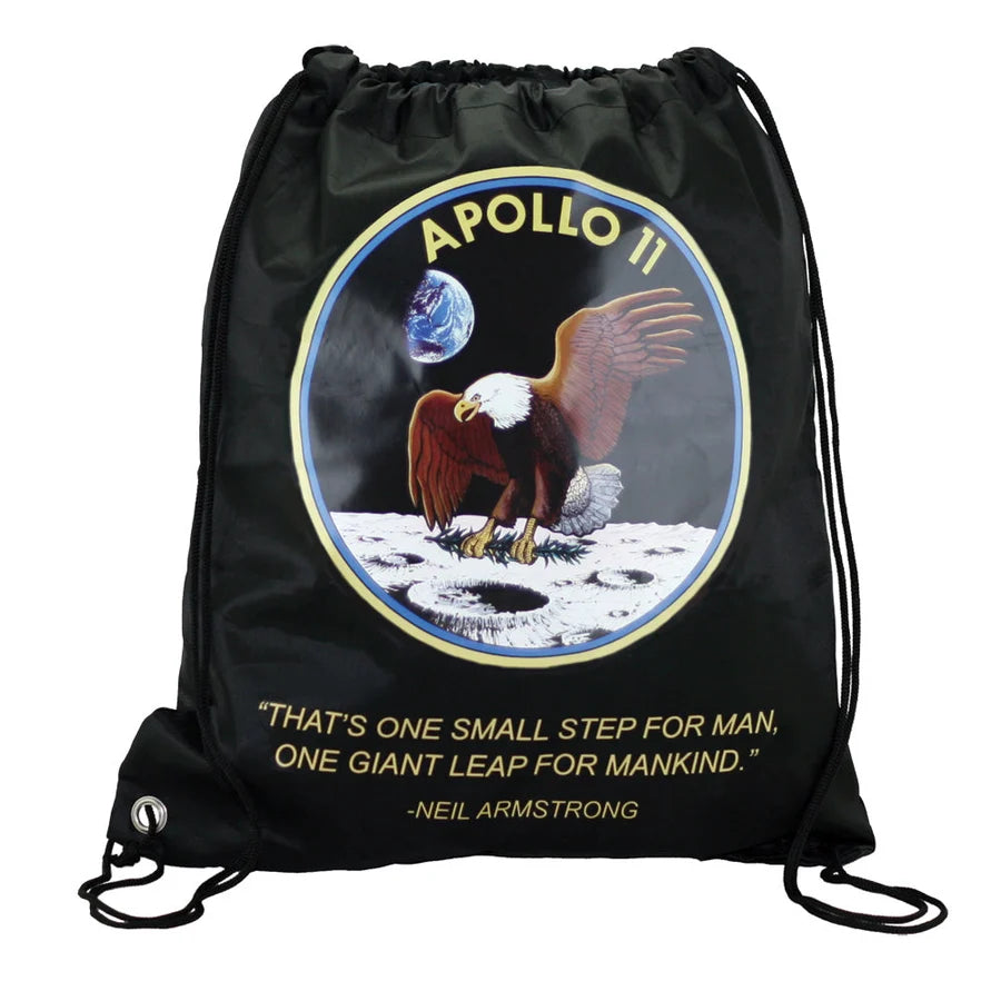 apollo 11 backpack with pull string