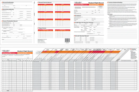 Sheet of forms with various tables and text on a white background