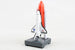 Model of a space shuttle and rocket on a white background