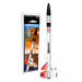 Estes Mayhem model rocket and packaging on a white background
