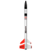 Model rocket with 'Mathem' branding on a white background
