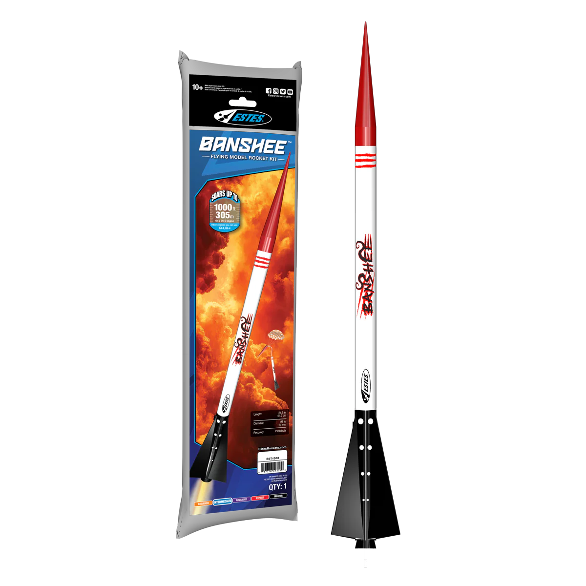 estes banshee model rocket kit