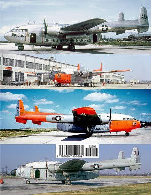 Three images of military transport planes with visible branding on a runway.