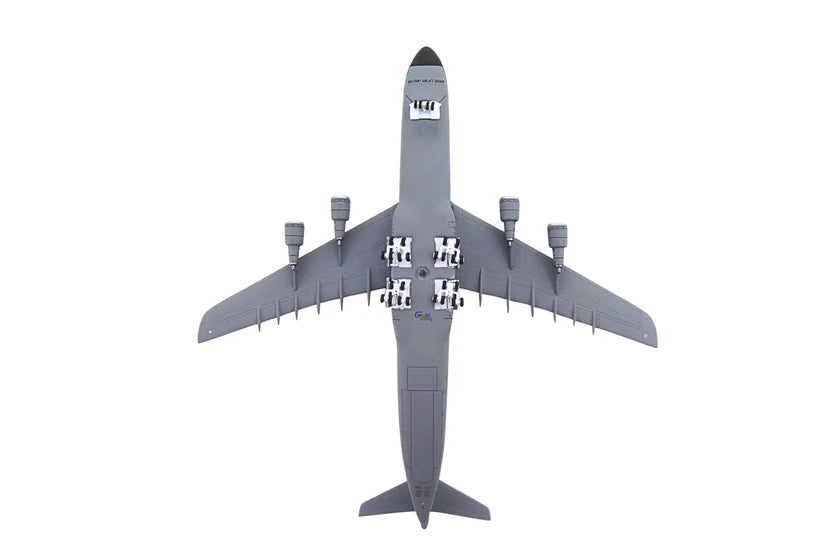 C-5 Model of a large airplane on a white background
