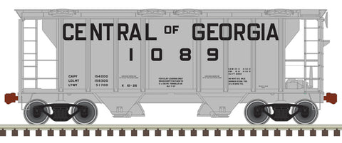 HO TM PS-2 COVERED HOPPER CENTRAL OF GEORGIA #1089