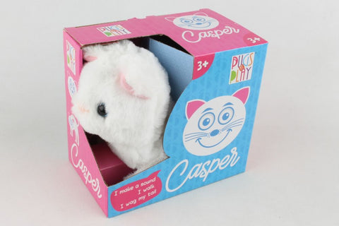 PAP06 Pugs at Play, Casper the Cat Walking Plush