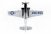 p-51d mustang airplane model with stand