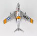 Model of a USAF airplane on a white background