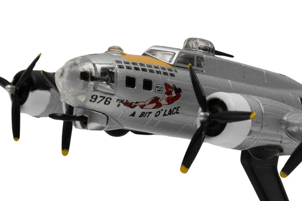 Model airplane with propellers on a white background