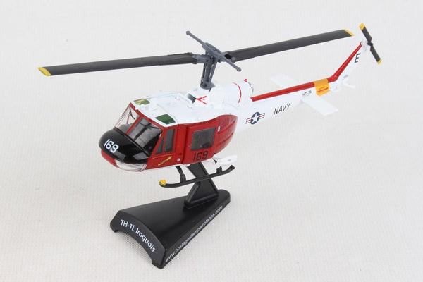PS5601-3 H-1L Huey USN Display Model w/stand. 1/87 Scale.