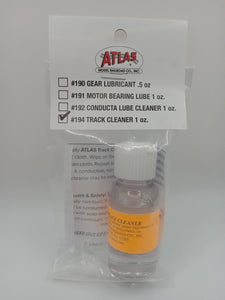 Atlas #194: Track Cleaner Fluid - 1 oz Bottle.