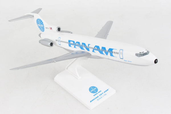 SKYMARKS PAN AM 727-200 1/150 CLIPPER CHARMER REG#N4734 Desktop Airplane Model.