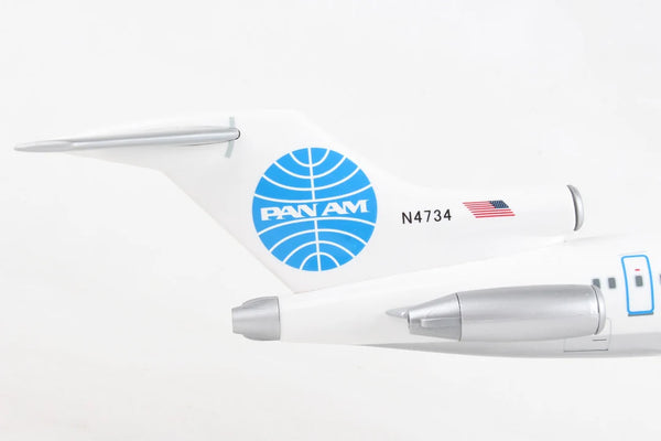 SKYMARKS PAN AM 727-200 1/150 CLIPPER CHARMER REG#N4734 Desktop Airplane Model.