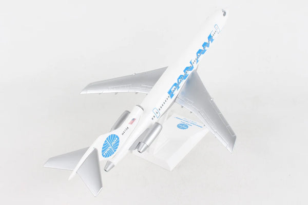 Model airplane with branding on a white background