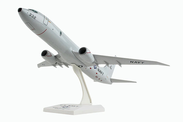 Model of a Navy airplane on a white background