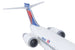 Model airplane with visible branding on a white background