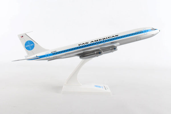 SKYMARKS PAN AM 707 1/150 JET CLIPPER MONSOON REG#N415PA Desktop Airplane Model.