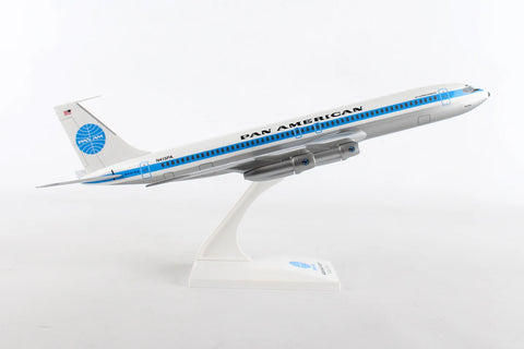 SKYMARKS PAN AM 707 1/150 JET CLIPPER MONSOON REG#N415PA Desktop Airplane Model.