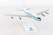 Model airplane of Pan American on a white stand with a white background