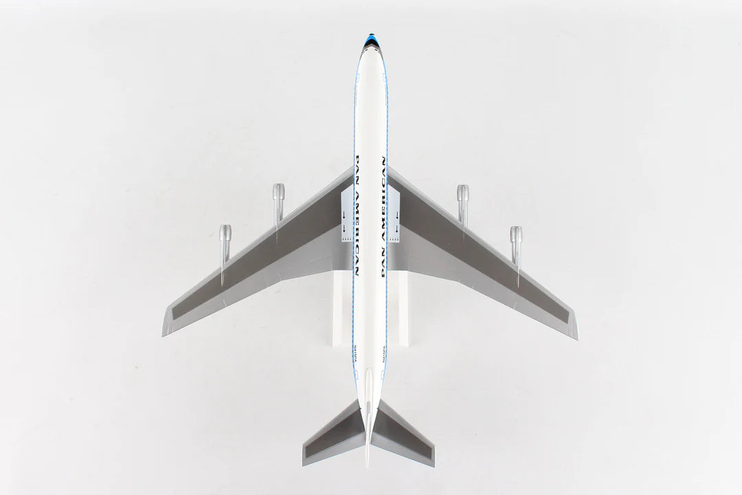 Model of a futuristic aircraft on a light gray background