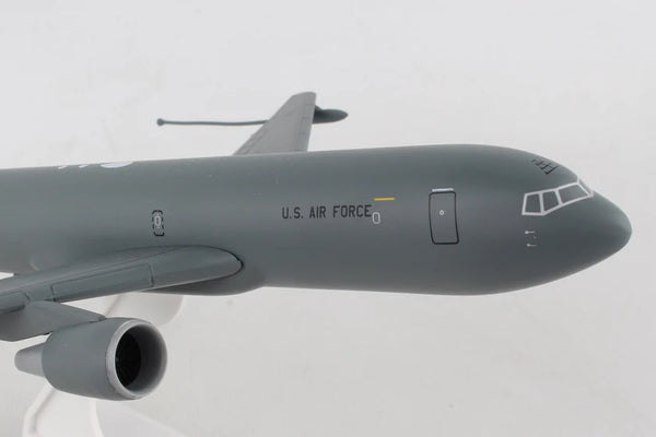 Model of a U.S. Air Force airplane on a white background