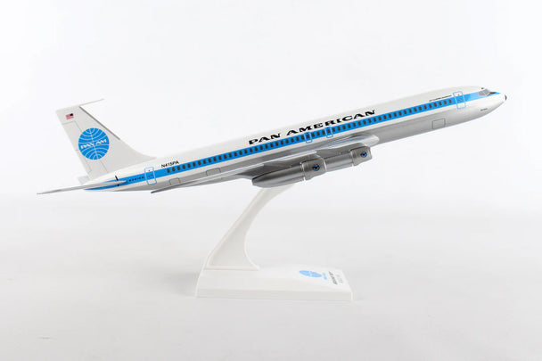 Model airplane with Pan American logo on a white background