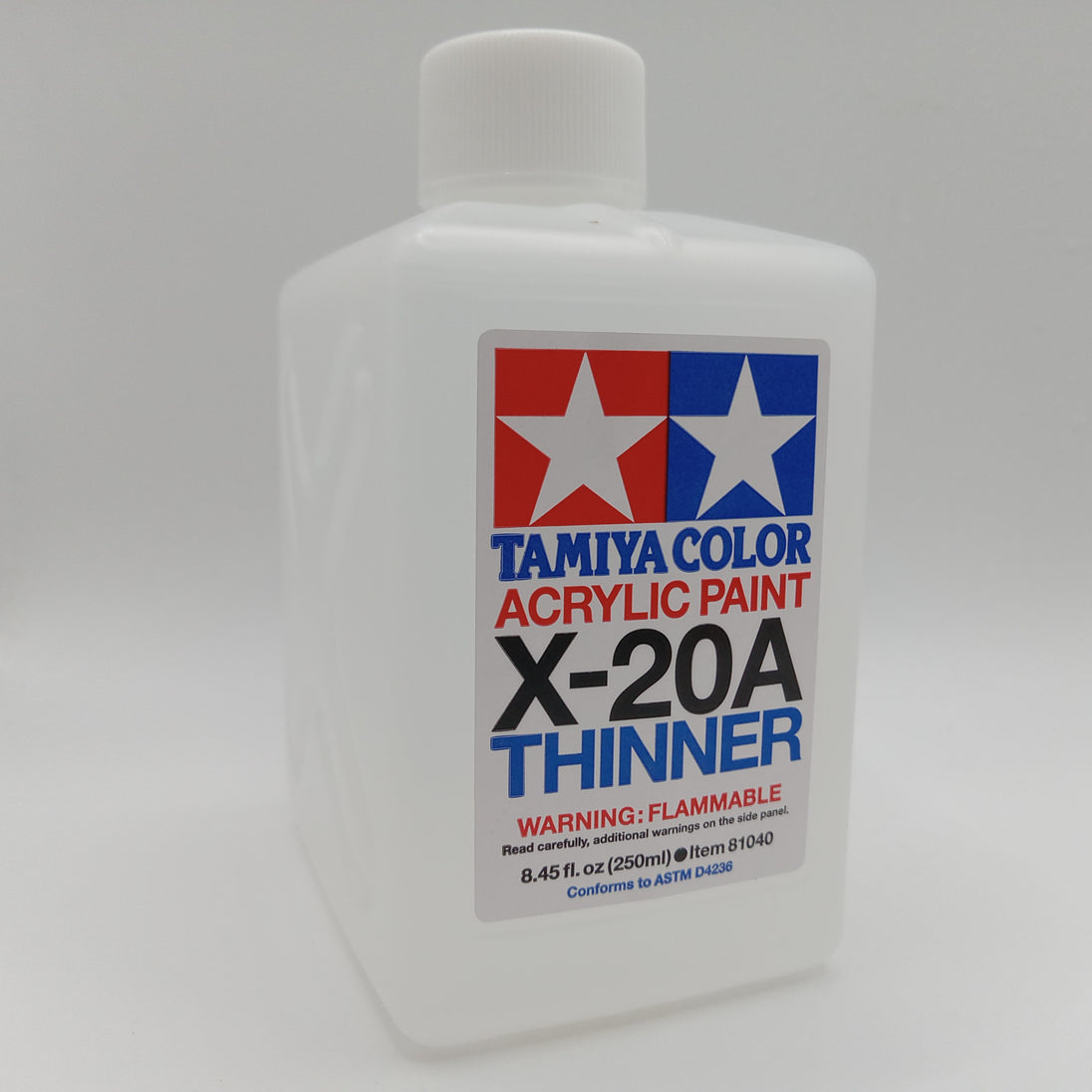tamiya acrylic paint thinner x-20a 250ml bottle