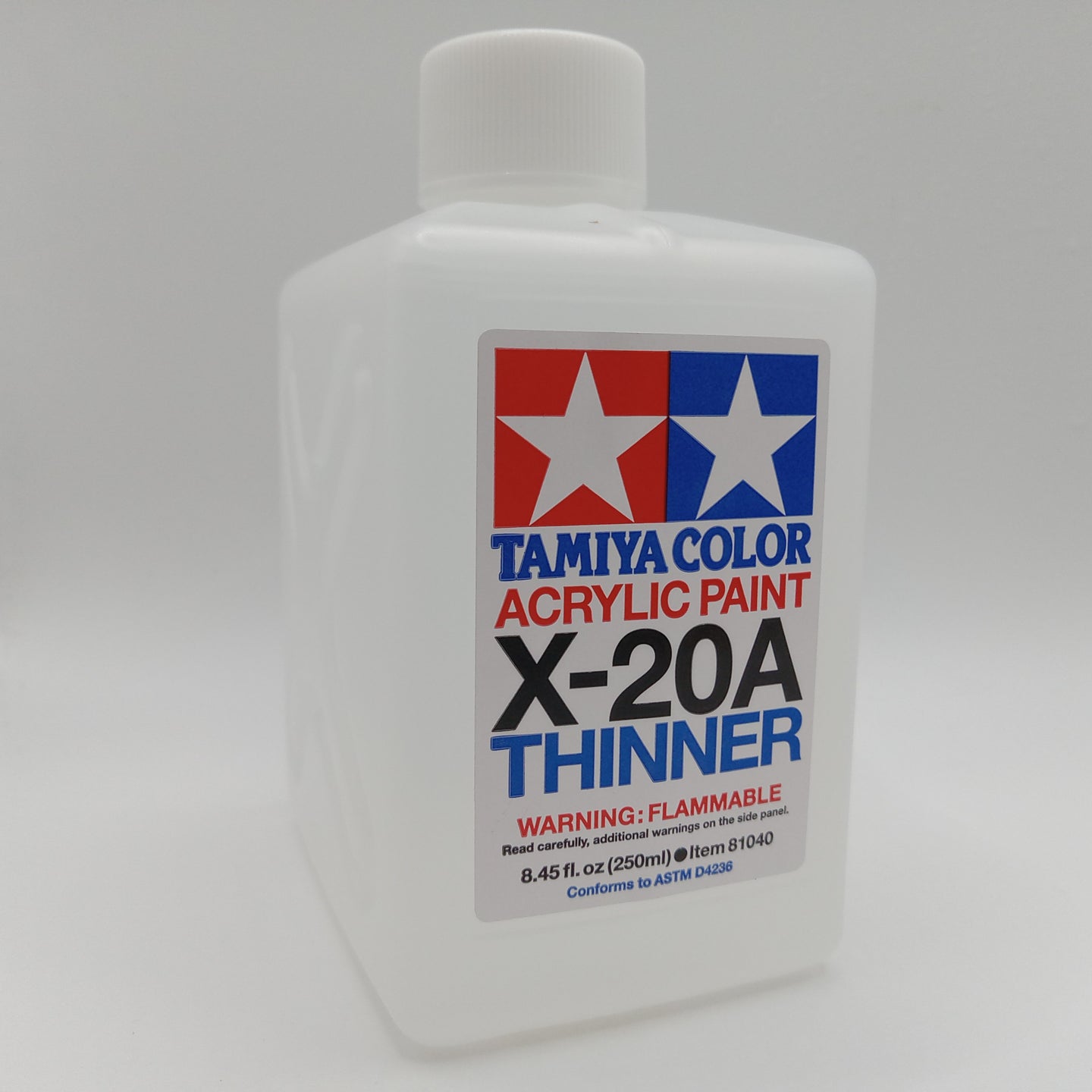 tamiya acrylic paint thinner x-20a 250ml bottle