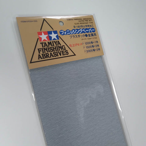 TAM-87024 Finishing Abrasives Ultra Fine Pack: P1200, P1500, P2000 (5 Sheets)