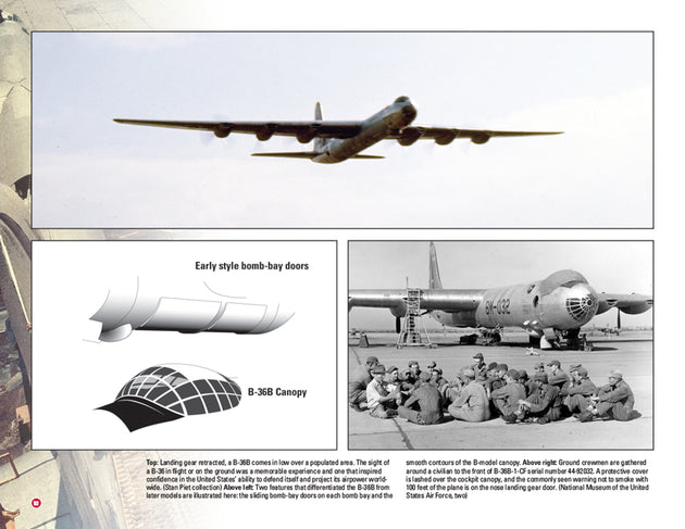b-36 peacemaker airplane book, back cover.