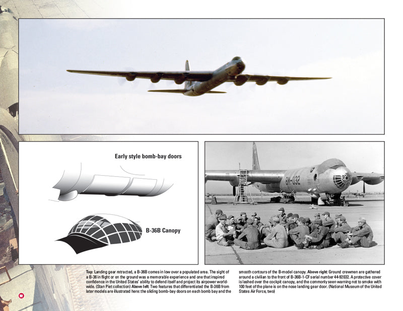 b-36 peacemaker airplane book, back cover.