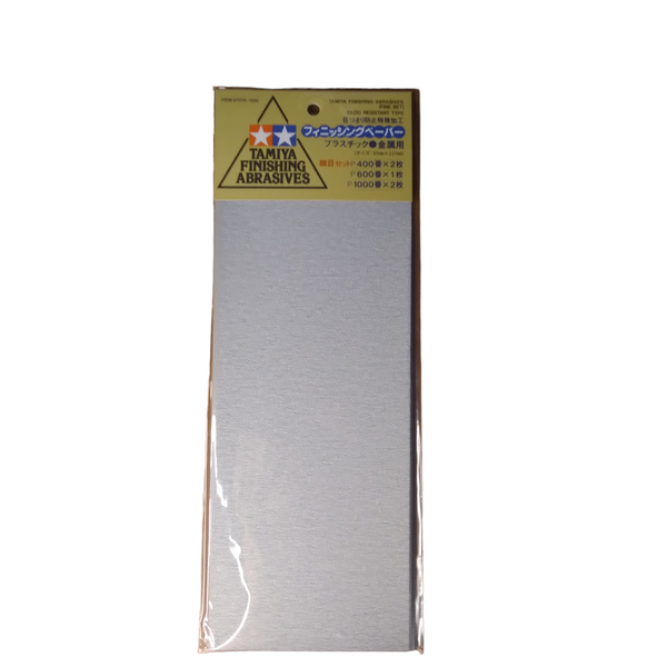 TAM-87010 Finishing Abrasives Fine Pack: P400, P600, P1000 (5 Sheets)
