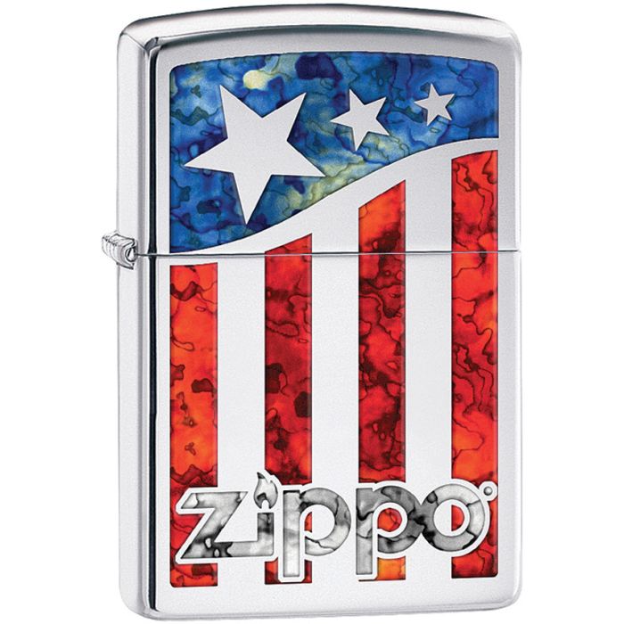 U.S. Flag Zippo Lighter. USA Made.