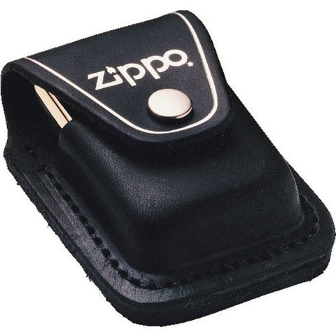 Zippo Black Leather Lighter Pouch. USA Made!