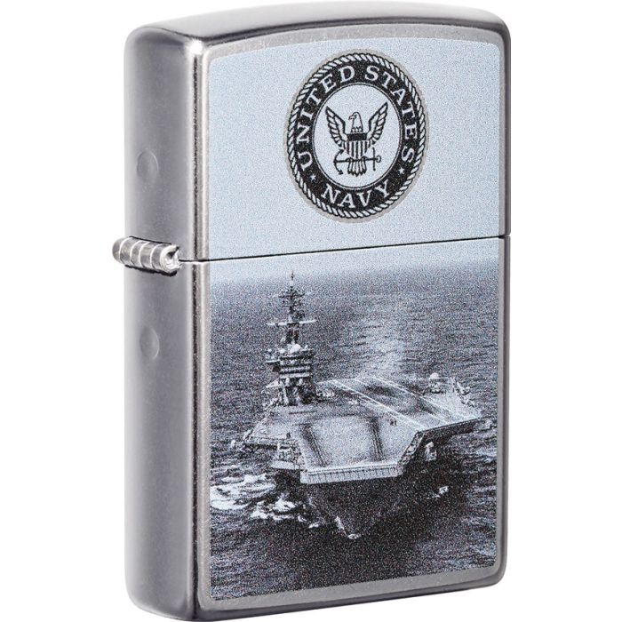 U.S. Navy Zippo Lighter with Carrier Design. USA Made!