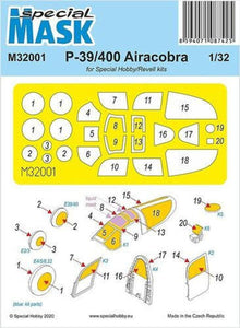 CMK-100-M32001 - 1/32 Special Hobby P-39 Airacobra Mask Paint Mask
