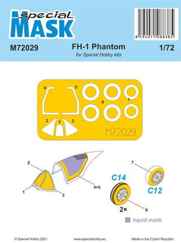 CMK-100-M72029 - 1/72 Special Hobby FH-1 Phantom MASK Paint Mask