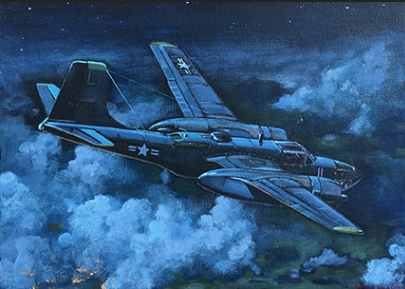 a-26 invader aviation art